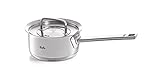 Fissler original-profi collection / Edelstahl-Stielkasserolle (Ø 16 cm, 1,4 L) kleiner Milch-Topf mit Metall-Deckel, Innen-Skalierung – Induk