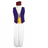 CENZY Erwachsene Aladin Lampe Prinz Aladdin Kostüm für Jungen Anime Cosplay Verkleidung Adam Prinz Halloween Kostüme für Männer (Größe :XL)