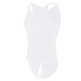 FYMNSI Herren Transparent Body Ärmellos Stringbody Racerback Sportbody Durchsichtig Netz Herrenbody Männer Overall Muskel Shirt Tank Top Unterwäsche Nachtwäsche Unterhemd Einteiler Jumpsuit D