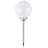 LED Solar Kugel Steck Lampe Feuereffekt Garten Weg Deko Beleuchtung Hof Erdspieß L