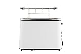 Grundig TA 5860 Toaster, 800W, 6 Bräunungsstufen, Memoryfunktion, 800, Weiß/Schw