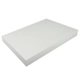 Styropor A3996021 Styroporplatte rechteckig A3 297 x 420 x 40 mm 1 Stück zum Basteln, Modellbau, Creativprojekte, weiß, 29,7x42x4