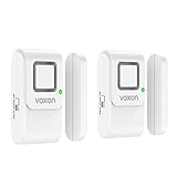 VOXON 2er Set Tür Fenster Alarm, 120dB Einbruchschutz Alarm Funk-Türsensoren mit 2 Betriebsarten, Drahtlose Home Security Alarmanlage für Zuhause, Büro, Geschäfte, Kinder S