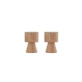 OYOY Living Design Pin Hook/Knob 2er Set Wandhaken Holz Natur für Gaderobe oder Wohnzimmer - L10185