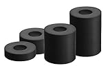 Alberts 338725 Distanzhülse | Kunststoff | Kunststoff, schwarz | 20 Stück mit 4 Größen | 20 x 5 mm / 20 x 10 mm / 20 x 20 mm / 20 x 30