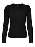 ONLY Damen Onlemma L/S Puff Jrs Top, Schwarz, M EU
