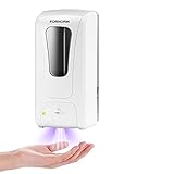 FORNORM Automatischer Seifenspender, 1000 ml Seifenlotionspumpe zur Wandmontage mit IR-Sensor, Desinfektionsspender für Küchen-Badezimmerkrankenhäuser,