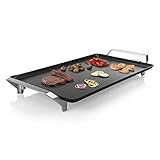 Princess Tischgrill Premium XXL, Extra große Teppanyaki Grillplatte mit 60 x 36 cm, mit 1,5 M Kabelzuleitung, Doppeltes Heizelement, 103120