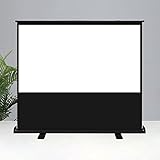 GYX-Décoration Beamer Leinwand - Mobile Tragbare Projektionswand Faltbare Projektionswand 4:3/16:9/16:10 HD Unabhängige Bodenstehende Projektionswand, für Indoor- und Outdoor-Filme,
