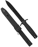 Kampfmesser mit Säge und Scheide Schw