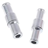 xcbdf Einfaches Outfit 10/12mm Aluminiumlegierung 1-Wege-Kraftstoff-Non-Rücklauf-Rückschlagventil Benzin Diesel 2 stücke Haltbarkeit (Specification : 10mm)