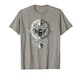 Eule mit Triple Moon und Schlangen Symbole der Hekate T-S