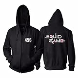 Squid Game Round Six Die Neueste HeißE Koreanische Tv-Serien-Bestenliste Anime Kapuzenpullover Sweatshirt Pullover LäSsig Outwear 3D Digitaldruck Teenager Geschenk Cosplay Herbst Winter Shirt C