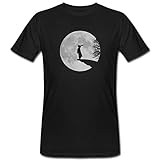 Spreadshirt Hase Vollmond Wolfinchen Häschen Mond Männer Bio-T-Shirt, M, Schw