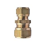 Messing Klemmverschraubung Übergang 15 x 12 mm Reduzierung für Kup