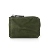 Naikaxn Schlüsselmäppchen New Key Wallet Erste Schicht Ledermini Geldbörsen Frauen-Auto-Schlüssel-Beutel Männer Kleine Kreditkarte Wallets Schlüsseletui Haushälterin Halter (Color : Green)