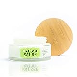 NEU! Bio Kressesalbe Aktiv + Hyaluron + Collagen + Q10 + Aloe Vera | Anti Altersflecken und Pigmentflecken Creme + Anti Falten Effekt & Feuchtigkeitsspender | S