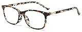 YUESFZ kurzsichtiges Glas Blaue Licht Blockierung Lesebrille Computerlesegläser Anti Blue Licht, Blendschutz, Hight Qualität Lesebrille Unisex Brille zum Lesen (Color : Brown, Size : +1.00)
