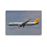 CALVENDO Premium Textil-Leinwand 45 x 30 cm Quer-Format Condor - Boeing 767, Leinwanddruck von T