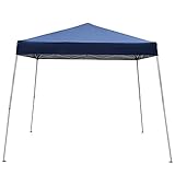 YCHUAN Klappzelt, tragbare wasserdichte Sonnenmarkise, Garten Sonnenschirme, Hof Pavillon Canopy Zelt 7, 8 * 7.8ft (Color : Blue)