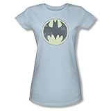 Batman - Frauen Old Time Logo T-Shirt in hellblau, Small, Light B