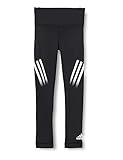 adidas Mädchen Believe This AEROREADY 3-Streifen Tights, Black/White, 152
