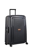 Samsonite S'Cure Eco - Spinner M Koffer, 69 cm, 79 L, Schwarz (Eco Black)