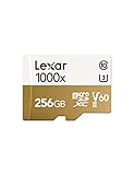 Lexar 256GB Professional 1000X Micro SDXC Speicherkarte + SD-Adapter bis 150MB/s(R), U3, C10, V60 Full HD, TF-Karte für Nintendo Switch/Drohne/Kamera/Smartphone/PC/Tab
