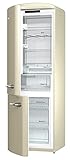 Gorenje ONRK 193 C-L Kühl-Gefrier-Kombination / A+++ / Höhe 194 cm / Kühlen: 222 L / Gefrieren: 80 L / Beige/ NoFrost / ZeroZone-Schubfach (0 Grad) / Oldtimer / Retro C