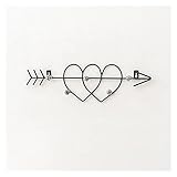 OMYLFQ Kleiderhaken Kreative Brief Metallhaken Gold Mantel Rack Wandbeutel Handtasche Kleiderbügel Dekoration Armatur Schlafzimmer Kleidung Schal Mantel Schlüsselhaken Mantel und Huthaken (Color : B)