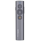 NORWII N95 Spotlight Wireless Presenter mit 300 Fuß, 2.4GHZ Powerpoint Fernbedienung Presenter, Präsentation Laserpointer für PPT/Keynote/Prezi/Google Slides/Windows/Mac OS/Android/Linux(Schwarz)