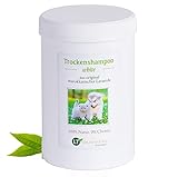 LT-Naturprodukte Trockenshampoo für Hunde und Katzen White | speziell für weißes Fell | mit weißer marokkanischer Lavaerde | zur chemiefreien Fellpflege | 1 kg