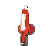 Formula 1 COB-LED Arbeitsleuchte Werkstattlampe 600 Lumen,wiederaufladbar mit USB,mit Haken zum Aufhängen,Magnet,für Auto,Werk