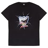 WWE Dann jetzt f�r Immer Klassiker-Logo Herren-T-Shirt Schwarz XXL | Geschenk-Idee für ihn, Wrestlemania, Ringe Top