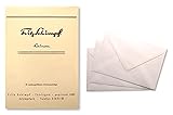 Fritz Schimpf LEINEN Briefpapier Briefhüllen C6 (25 Stück), Farbe Crè