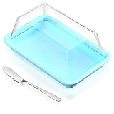 Fyfjur kühlschrank aufbewahrung, Wurstbehälter Fresh, Hochwertige Aufschnitt-Boxen, Aufbewahrungsbehälter für Aufschnitt, Käsesparer, Butter-Aufbewahrungsbox mit Buttermesser, Mehrweg, Stackab