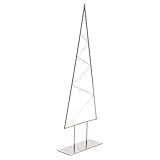 Pureday Weihnachtsdeko - Dekoobjekt Zickzack-Baum - Weihnachtsbaum - Modern - Metall - Höhe ca. 150