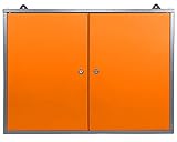 Ondis24 Werkstattschrank Hängeschrank Werkzeugschrank abschließbar Werkstatt 80 cm (orange)