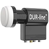 DUR-line UK 124-3L dCSS - Unicable LNB - Einkabelsystem für 27 Teilnehmer (24 Unicable dCSS+3 Legacy Ausgänge) - Wetterfest - HD,4K,8K,3D Ready