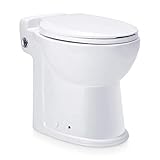 Aquamatix Compact - WC Toilette mit eingebauter Hebeanlage, integrierter Abwasserpumpe, Wassersparspülung, Keramik weiß