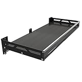 Edelstahl Mikrowellenherd Rack-Wandkonsole Mikrowellenhalterung, Mit 1 GeläNder, 5 Haken (Aurora Silver, Aurora Black, Athens Black)