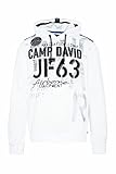 Camp David Herren Hoodie mit Label-Applikationen und Tap