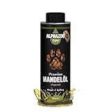 alphazoo Premium Mandelöl Futteröl für Hunde & Katzen 250 ml, kaltgepresstes Premium Beauty-Öl, gesunde Haut und glänzendes Fell, Zusatz fürs Barf-Futter, recyclebare Weißblechdose ohne B