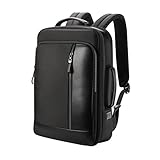 WMYDYBD Laptop Notebook Rucksack Herren 15.6ll Schulrucksack mit USB Grosser Wasserdicht Arbeit Rucksack Taschen 15.6Zoll Business ackpack Daypack für Männer Schüler Jungen Teenager Schwarz,Schw