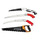 FMONH 18 Zoll Säge Perfekte Holzsäge Schwere Baumsäge rutschfeste Handsäge Zum Schneiden Von Holz - Gartensägen (18 inch Hand Saw)