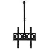 YUANKEXIANG Schwere Tv-deckenmontage Halterung Neigung Swivel Einstellbar Teleskop 32-55 Zoll, Ladekapazität Bis 50 Kg