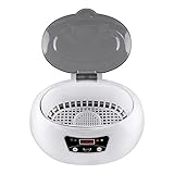 NWB Ultraschallreiniger,600ml Ultraschallreinigungsgerät,40khz Schallreiniger Mit Digitalem Timer Korb Uhrenständer Für Schmuck Silberringe Gläser Anhänger Metallmünze Rasiermesser Geb