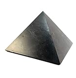 Schungit Pyramide 5cm (2”): Garantierte authentische höchste Qualität russischer natürlicher Heilsteine aus Karelia - EMF Strahlungsschutz, Chakra Ausgleich, handgemachte Dekoration, Reinigung