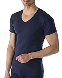 Mey Basics Serie Casual Cotton Herren Shirts 1/2 Arm Yacht Blue L(6)