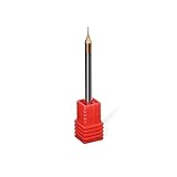 Shenyitool Hardwaretools 1pc 0.6mm Micro-Stich Bit 2 Flöten Flachschaftfräser TiCN Beschichtung Flach Fräser 4mm Schaft CNC Fräser Werkzeug